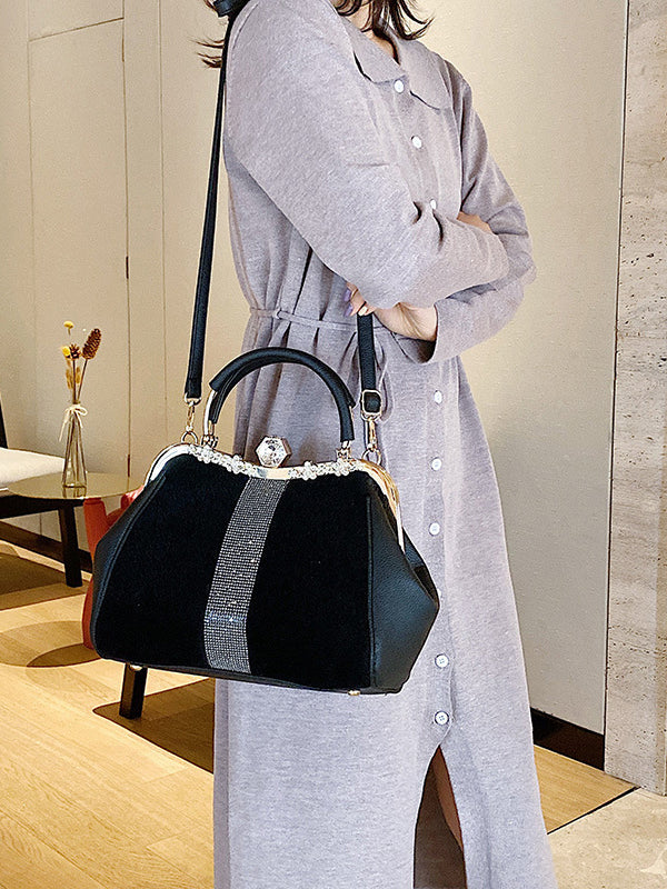 Geometric Sequined Split-Joint Handbags Crossbody Bags Bags