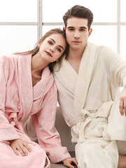 Comfortable Solid Bandage Pajama Robe