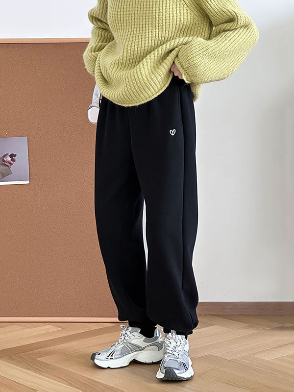 Elasticity Split-Joint High Waisted Loose Trousers Pants