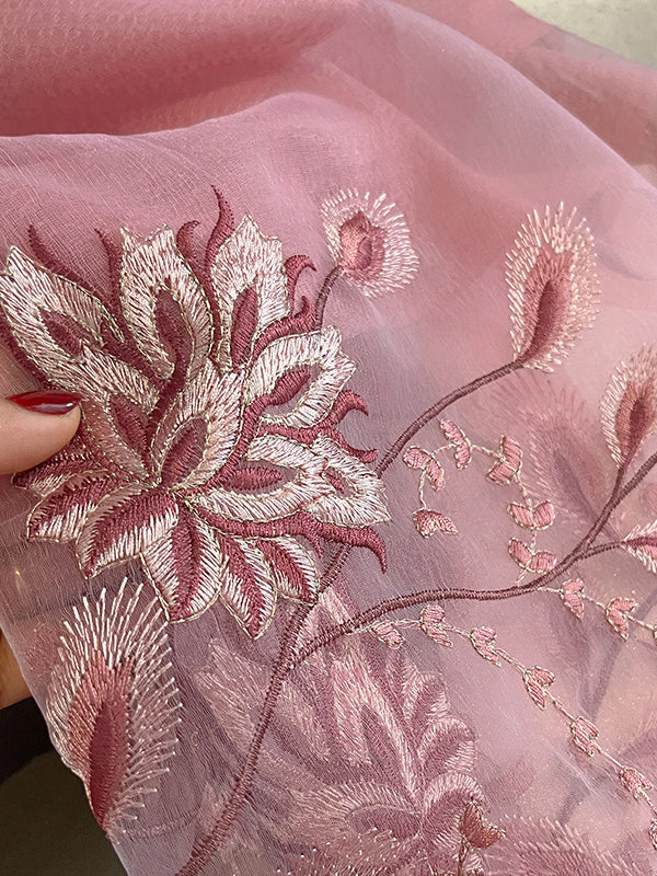 Embroidered Leisure Shawl&Scarf