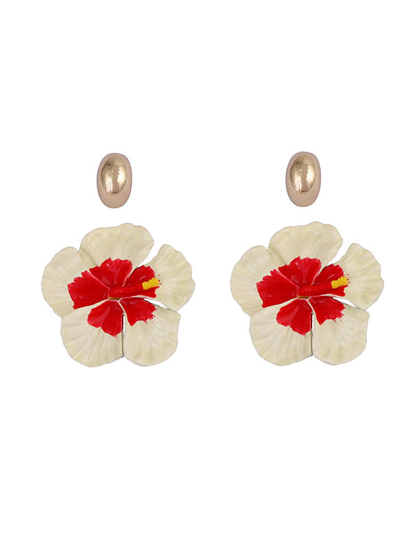 Flower Shape Earrings Accessories + Rings Accessories