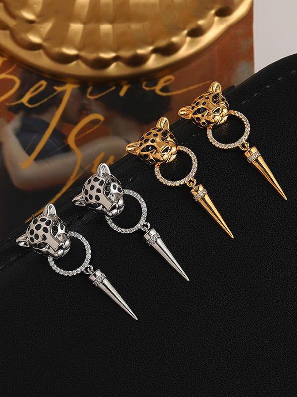 Geometric Leopard Earrings Accessories Eardrop