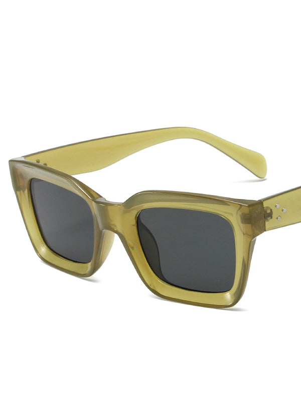 Geometric Sun-Protection Sunglasses Accessories