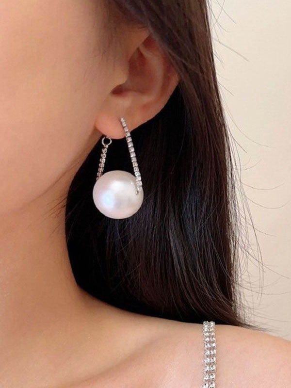 Rhine Stones Drop Earrings