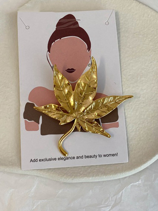 Original Vintage Maple Leaf Shape Brooch