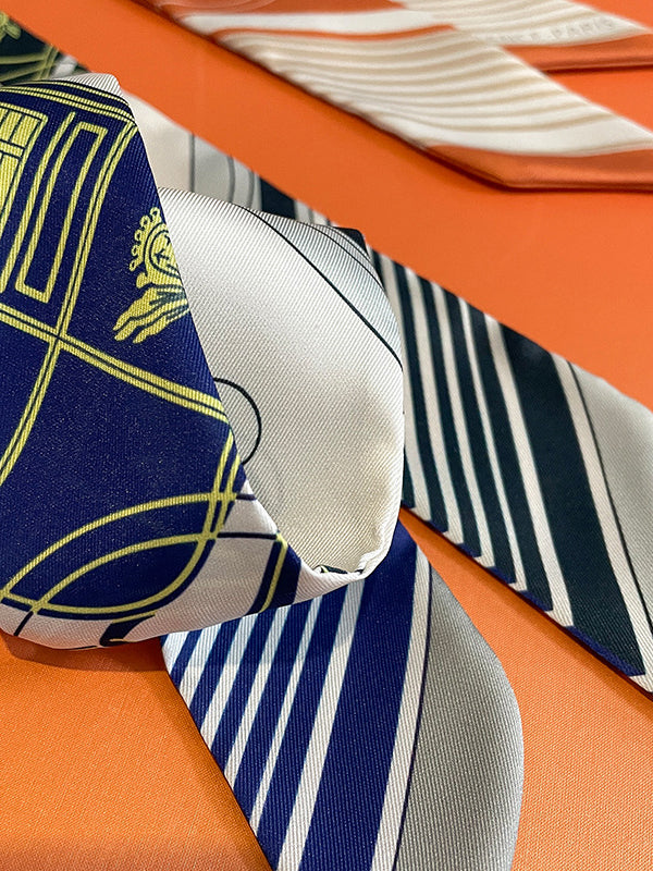 Printed Striped Scarfs&Hats