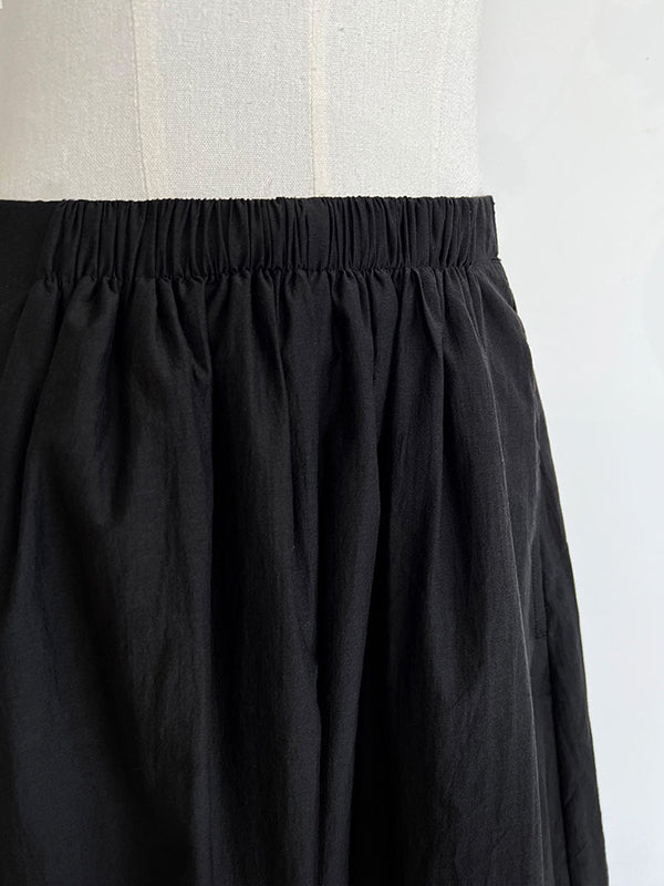 Elasticity Solid Color Split-Joint Harem Pants High Waisted Trousers Pants