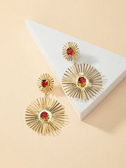 Color-Block Sun Flower Ear-Ring