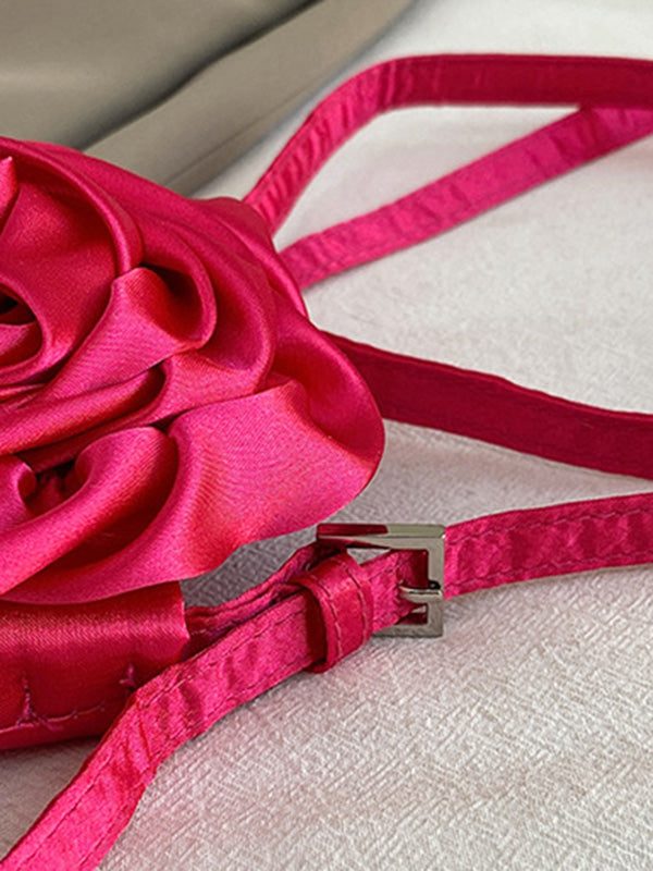 Flower Shape Solid Color Crossbody Bags Bags