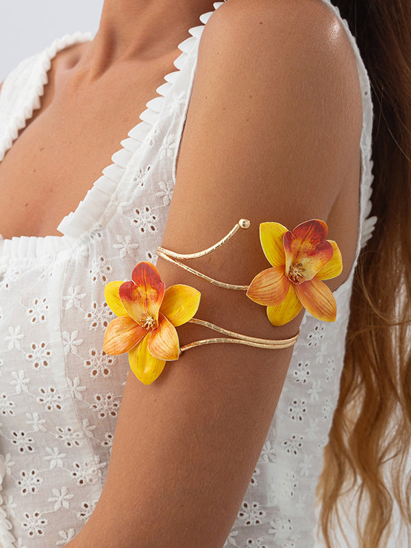 Chains Flower Shape Necklaces Accessories Earrings Accessories Armlet Accessories