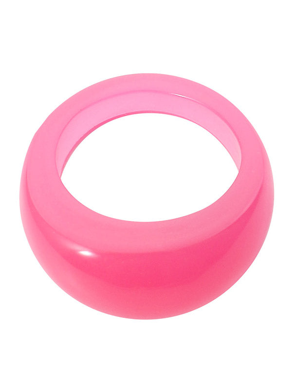 Geometric 4 Pcs Solid Color Rings Accessories
