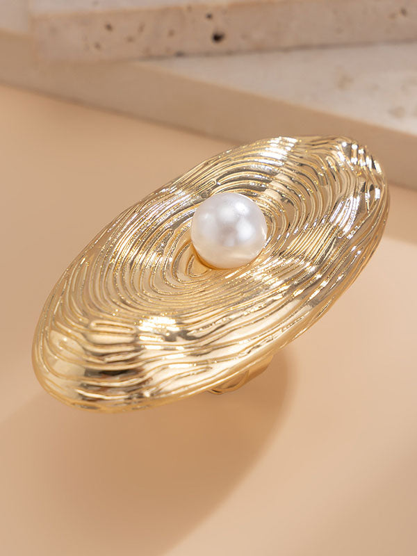 Geometric Solid Color Rings Accessories