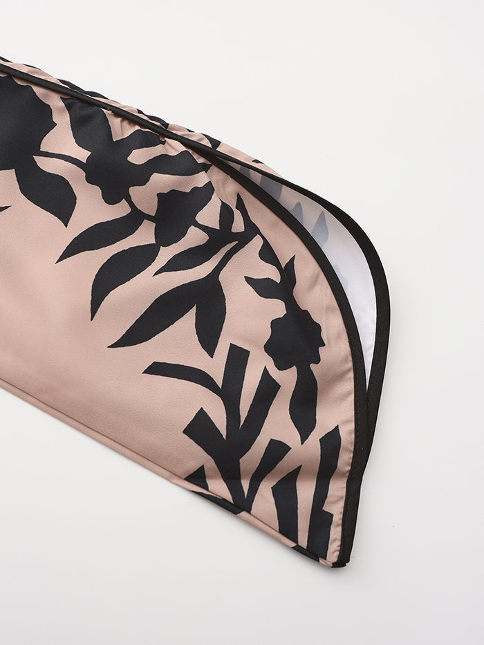 Printed Tied Waist A-line Flared Sleeves V-neck Maxi Dresses