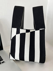 Striped Woven Handbag Bags Accessories