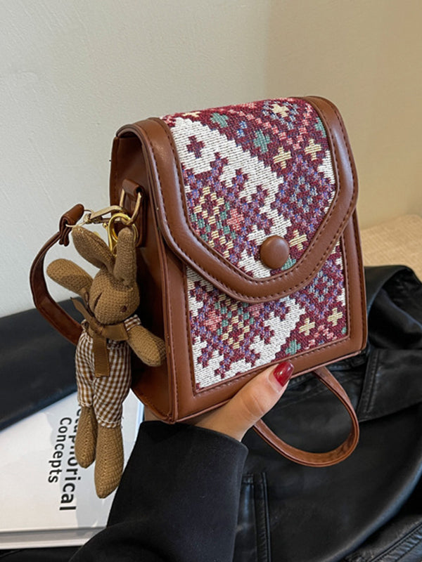 Geometric Split-Joint Crossbody Bags