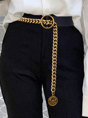 Asymmetric Chains Geometric Split-Joint Waist Belts & Thigh Cuffs