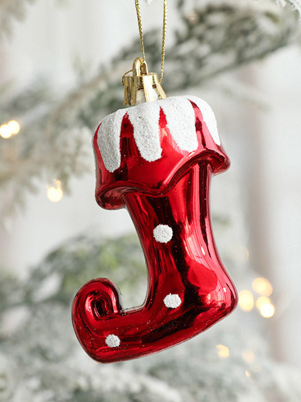 2 Pcs Snowman House Ice Cream Christmas Xmas Tree Decorations Pendant