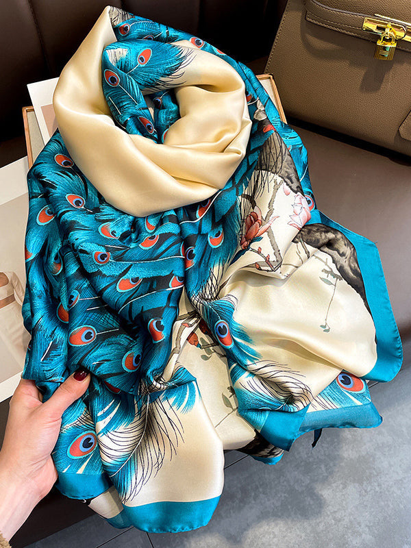Flower Print Sun protection Shawl&Scarf