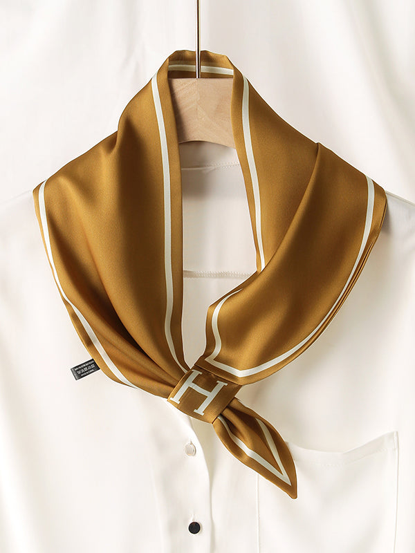 Urban Simple Sun-protection Letter Print Scarf