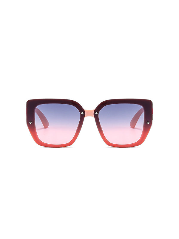Geometric Sun-Protection Sunglasses Accessories