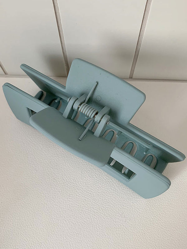 Geometric Hollow Solid Color Hairclaw Clawclip