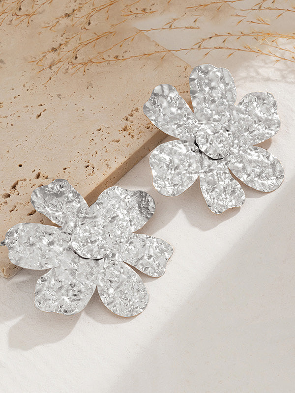 Flower Shape Irregularity Earrings Accessories