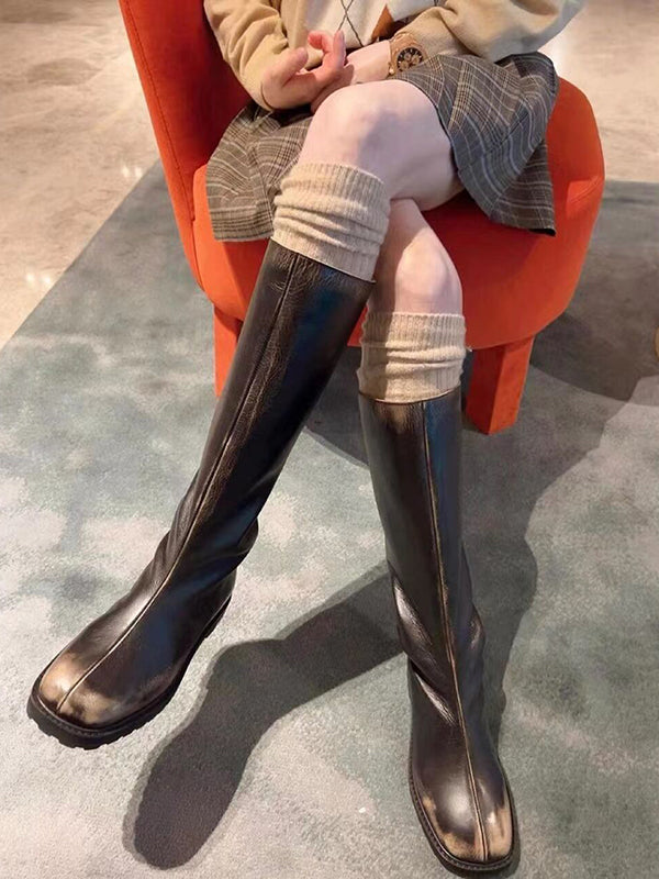 Casual Solid Color Stockings Accessories