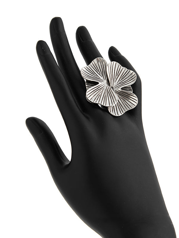 Flower Shape Geometric Irregularity Rings Accessories