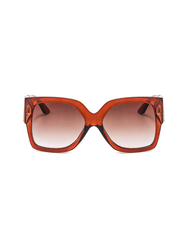 Geometric Hollow Sun-Protection Sunglasses Accessories
