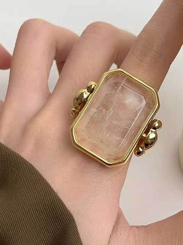 Geometric Split-Joint Rings Accessories