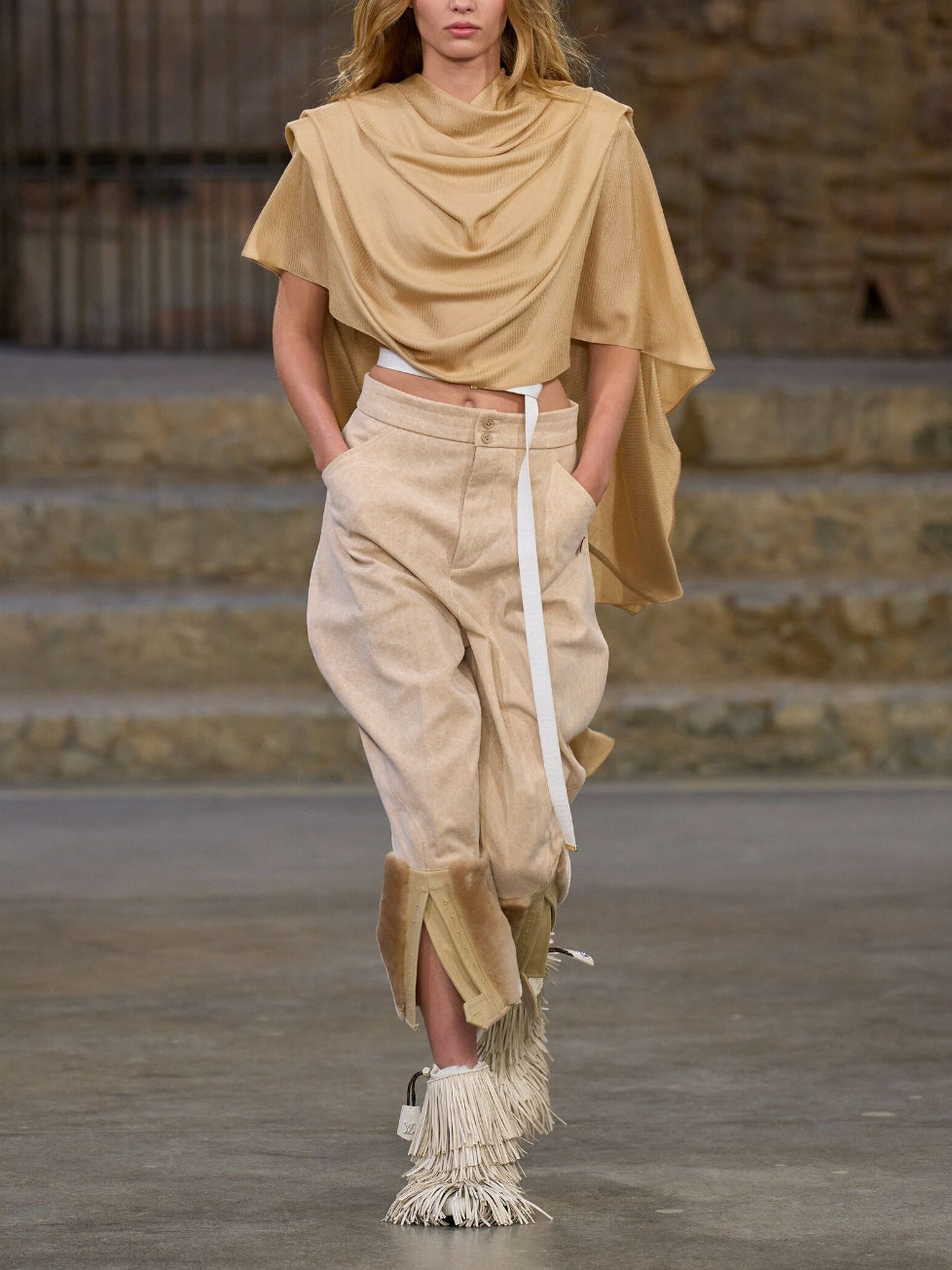 Asymmetric Pleated Solid Color Irregularity Loose Round-Neck Blouses&Shirts Tops
