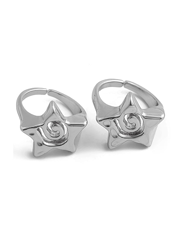 Hollow Star Shape Normcore Rings Accessories
