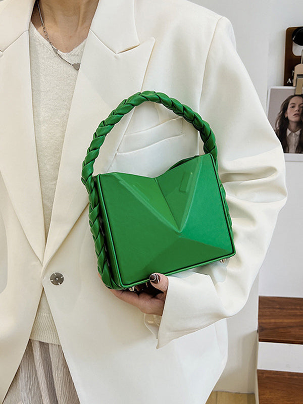 Adjustable Foldable Solid Color Woven Bags Accessories