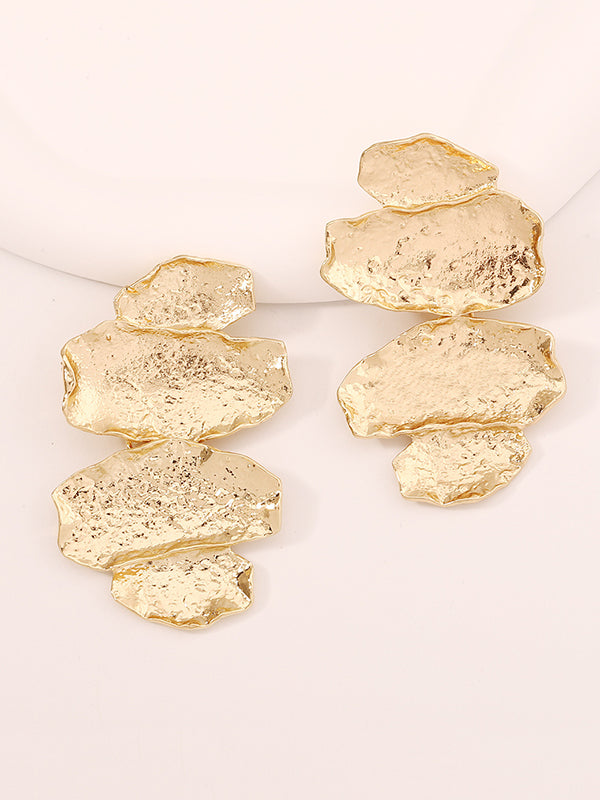 Chains Shiny Irregularity Earrings Accessories