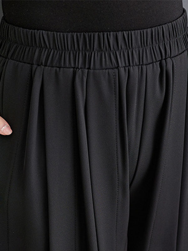 Pleated Loose Ninth Pants Casual Pants Bottoms