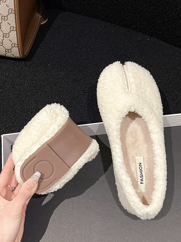 Shallow Cut Split-Joint Split-Toe Flat Shoes