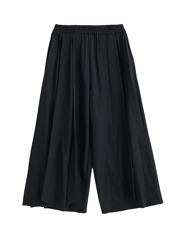 Pleated Loose Ninth Pants Casual Pants Bottoms