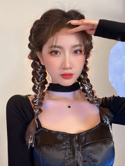 Urban Tasseled Star Shape Rhinestone Hair Clip