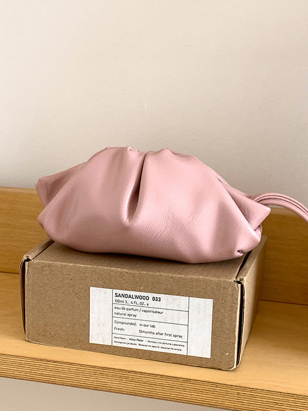 Geometric Pleated Solid Color Bags