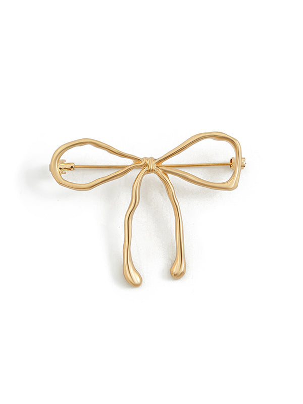 Bowknot Solid Color Brooch Accessories