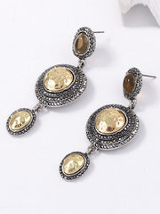 Chains Geometric Rhinestone Shiny Earrings Accessories