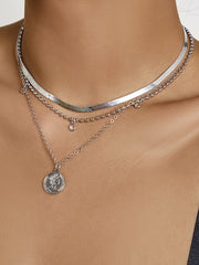 Layered Snake Chain Solid Color Necklaces Accessories