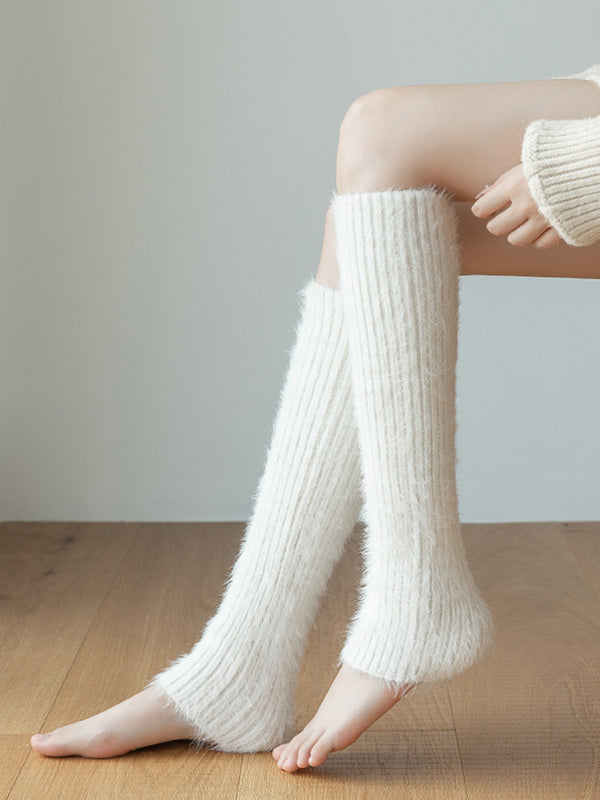 Casual Skinny Keep Warm Solid Color Leg Warmers Accessories