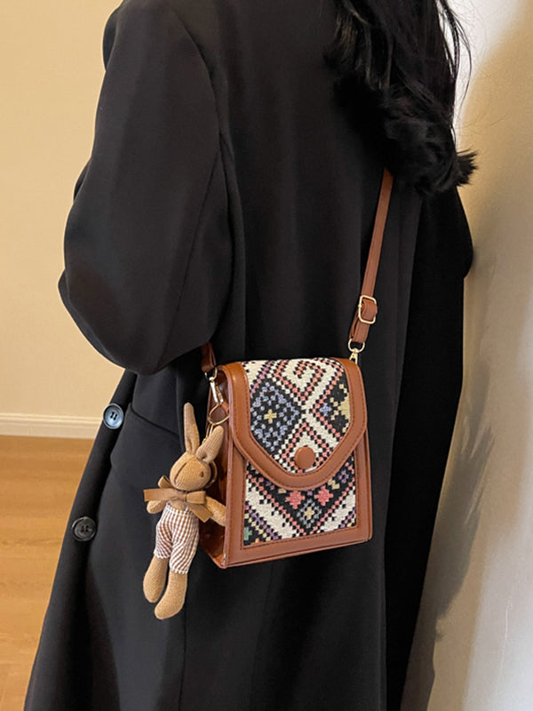 Geometric Split-Joint Crossbody Bags