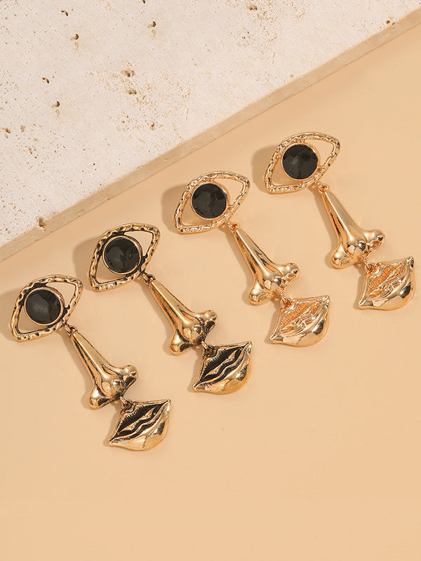 Contrast Color Geometric Earrings Accessories Drop Earrings