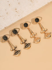 Contrast Color Geometric Earrings Accessories Drop Earrings