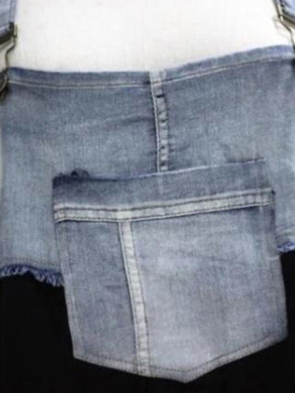 Falbala Split-Joint Irregularity Loose Spaghetti-Neck Maxi Dresses