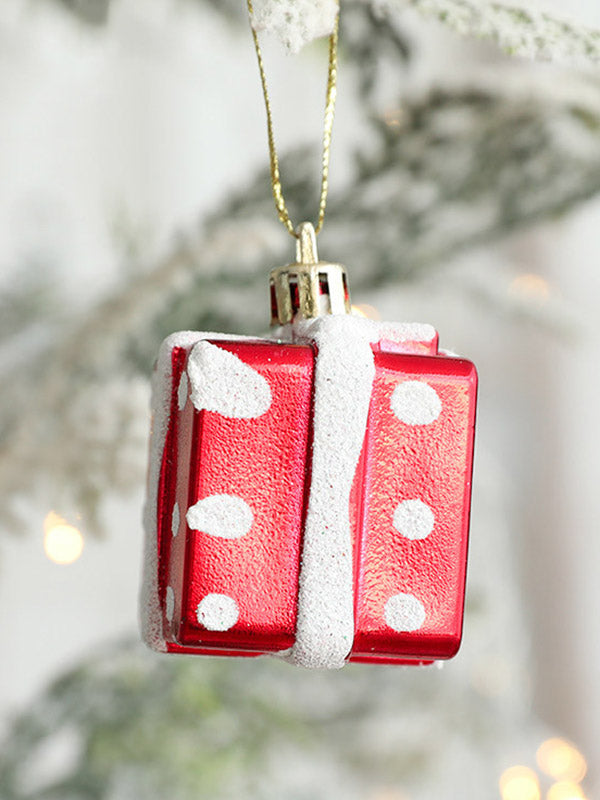 2 Pcs Snowman House Ice Cream Christmas Xmas Tree Decorations Pendant