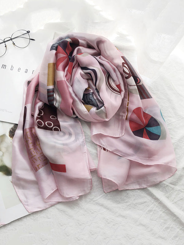 Printed See-Through Sun-Protection Shawl&Scarf