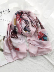 Printed See-Through Sun-Protection Shawl&Scarf